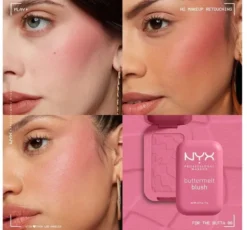NYX Professional Makeup Buttermelt róż do policzków w kompakcie 06 For The Butta 5 g
