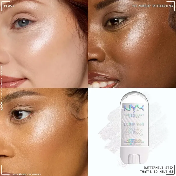 NYX Professional Makeup Buttermelt Stix kremowy rozświetlacz w sztyfcie 03 That's So Melt 5 g