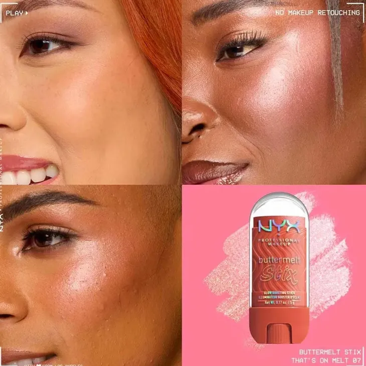 NYX Professional Makeup Buttermelt Stix kremowy rozświetlacz w sztyfcie 07 That's on Melt 5 g