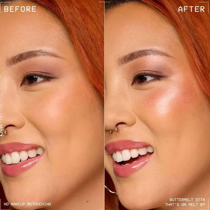 NYX Professional Makeup Buttermelt Stix kremowy rozświetlacz w sztyfcie 07 That's on Melt 5 g