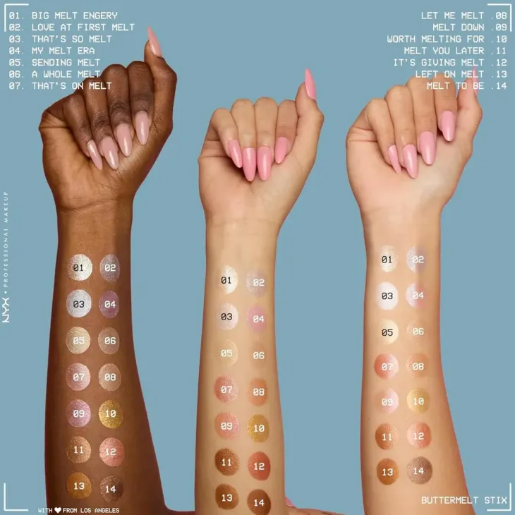 NYX Professional Makeup Buttermelt Stix kremowy rozświetlacz w sztyfcie 07 That's on Melt 5 g