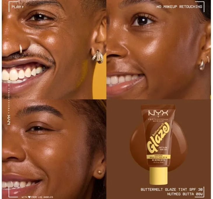 NYX Professional Makeup Buttermelt Glaze podkład w kremie SPF30 08 Nutmeg Butta 30 ml