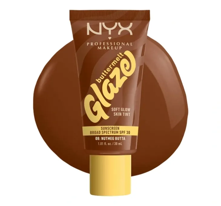 NYX Professional Makeup Buttermelt Glaze podkład w kremie SPF30 08 Nutmeg Butta 30 ml