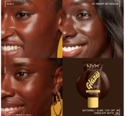 NYX Professional Makeup Buttermelt Glaze podkład w kremie SPF30 10 Chocolate Butta 30 ml