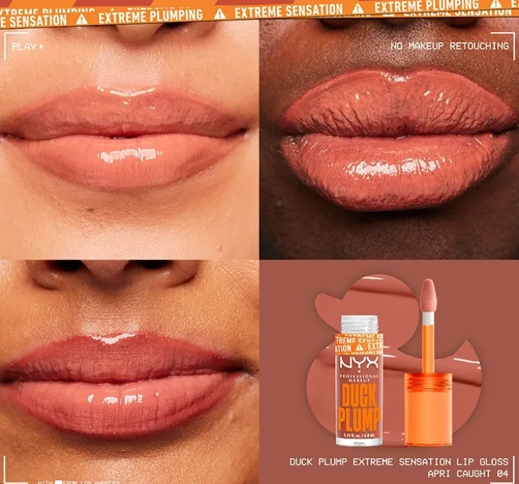 NYX Professional Makeup Duck Plump powiększający błyszczyk do ust 04 Apri-Caught 6,8 ml