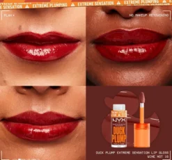 NYX Professional Makeup Duck Plump powiększający błyszczyk do ust 16 Wine Not? 6,8 ml