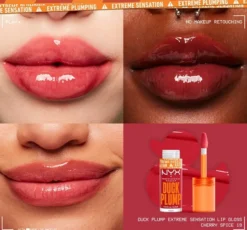 NYX Professional Makeup Duck Plump powiększający błyszczyk do ust 19 Cherry Spice 6,8 ml