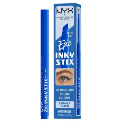 NYX Professional Makeup Epic Inky Stix wodoodporny kremowo-żelowy eyeliner w formie kredki do oczu o matowym wykończeniu 06 Cobalt Click 0,1 g