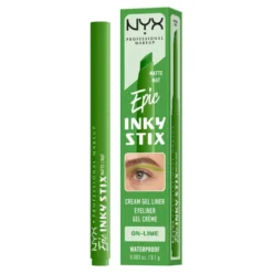 NYX Professional Makeup Epic Inky Stix wodoodporny kremowo-żelowy eyeliner w formie kredki do oczu o matowym wykończeniu 13 On-Lime 0,1 g