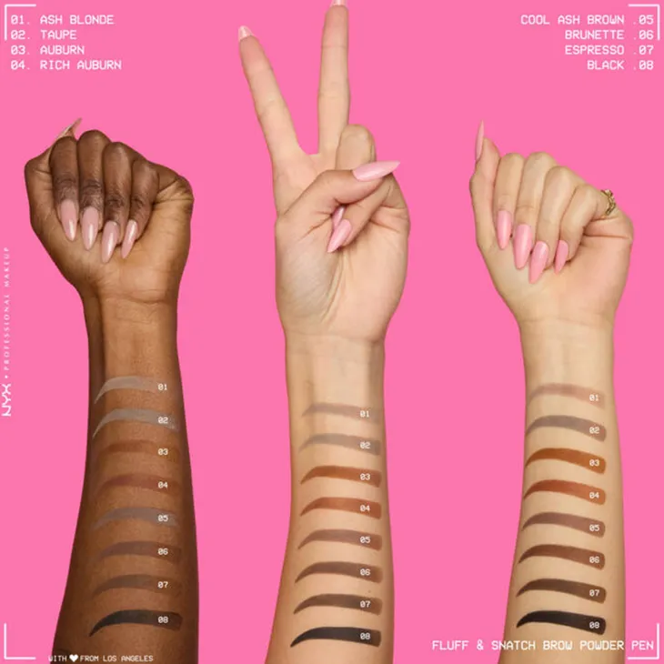 NYX Professional Makeup Fluff & Snatch Brow Powder Pen pudrowy pisak do brwi 03 Auburn 1 g