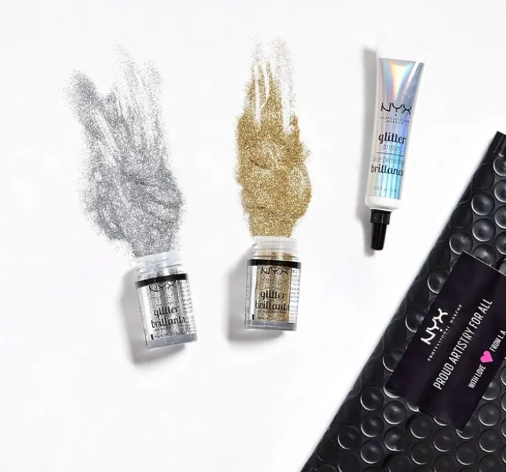 NYX Professional Makeup Glitter Brillants brokat do twarzy i ciała 08 Brown 2,5 g