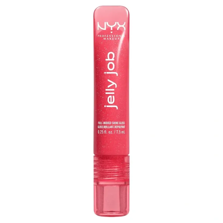 NYX Professional Makeup Jelly Job błyszczyk do ust o szklanym połysku 08 Jelly Kiss'd 7,5 ml