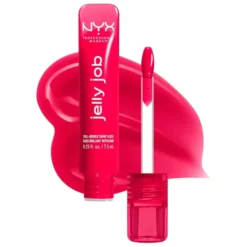 NYX Professional Makeup Jelly Job błyszczyk do ust o szklanym połysku 14 Cherry Jelly 7,5 ml