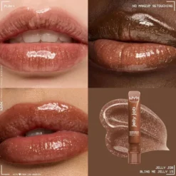 NYX Professional Makeup Jelly Job błyszczyk do ust o szklanym połysku 15 Bling Me Jelly 7,5 ml