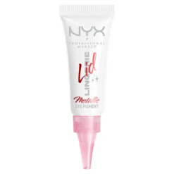 NYX Professional Makeup Lid Lingerie Metallic brokatowy cień w płynie 01 Satin Silver 6 ml