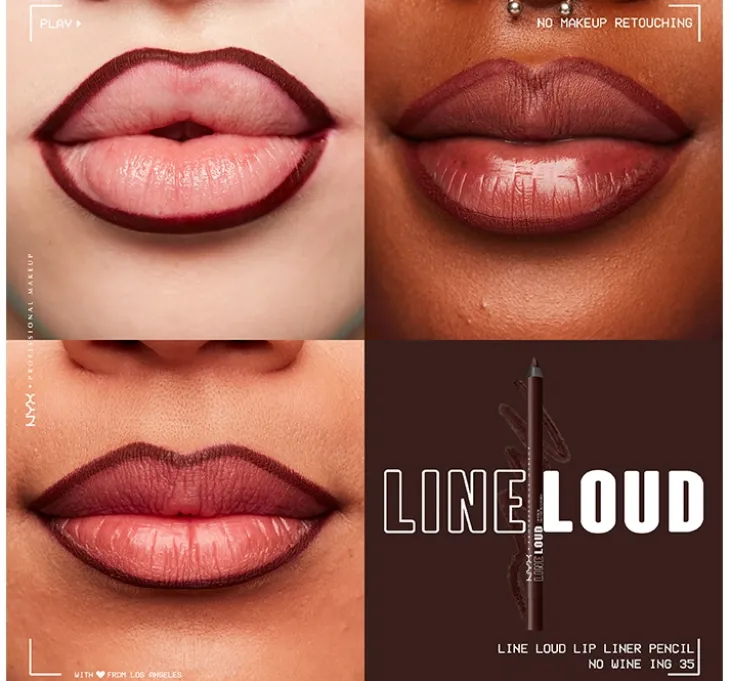 NYX Professional Makeup Line Loud Lip Pencil konturówka do ust 35 No Wine-Ing 1,2 g