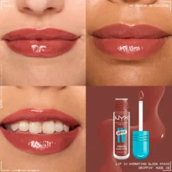 NYX Professional Makeup Lip IV Hydrating Gloss Serum pigmentujący błyszczyk do ust 18 Drippin' Nude 5 ml