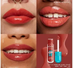 NYX Professional Makeup Lip IV Hydrating Gloss Serum pigmentujący błyszczyk do ust 12 Burst That Tang! 5 ml