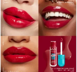 NYX Professional Makeup Lip IV Hydrating Gloss Serum pigmentujący błyszczyk do ust 11 Red-Y. Set. Wet! 5 ml