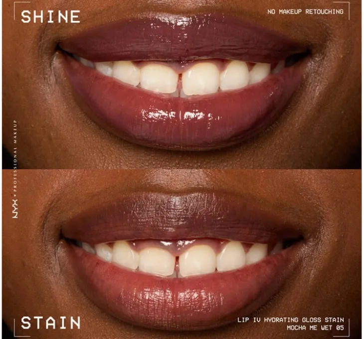 NYX Professional Makeup Lip IV Hydrating Gloss Serum pigmentujący błyszczyk do ust 05 Mocha Me Wet 5 ml
