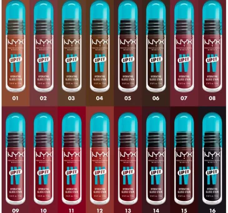 NYX Professional Makeup Lip IV Hydrating Gloss Serum pigmentujący błyszczyk do ust 16 Grape Gushin' 5 ml