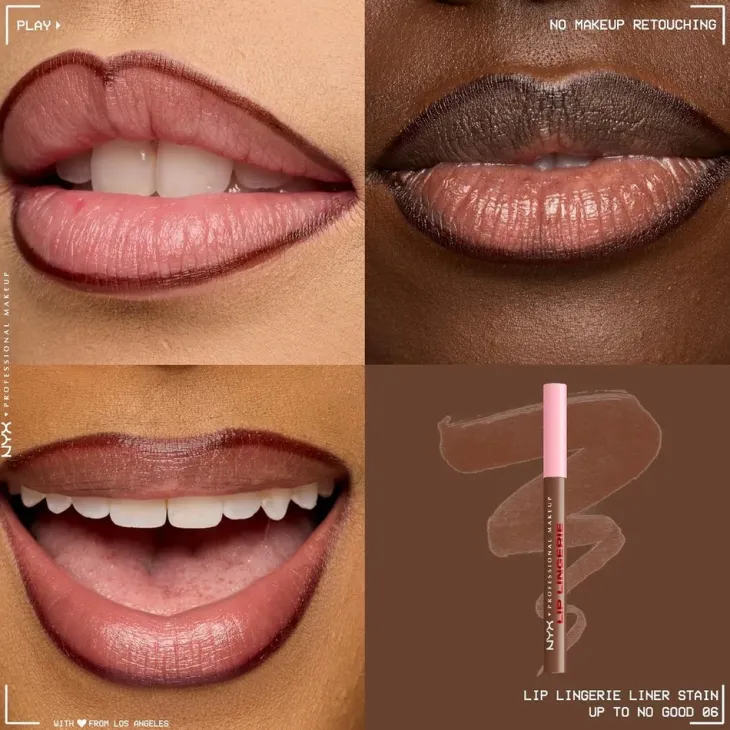 NYX Professional Makeup Lip Lingerie wodoodporna konturówka do ust z tintem 06 Up To No Good 1 ml