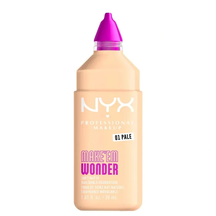 NYX Professional Makeup Make 'Em Wonder lekki podkład matujący do twarzy 01 Pale 30 ml