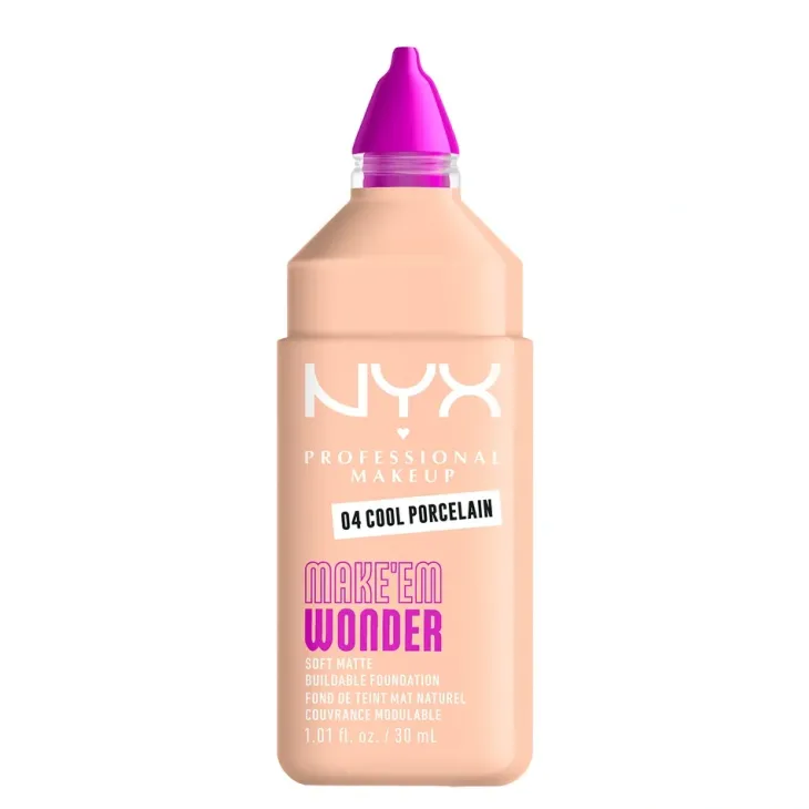 NYX Professional Makeup Make 'Em Wonder lekki podkład matujący do twarzy 04 Cool Porcelain 30 ml