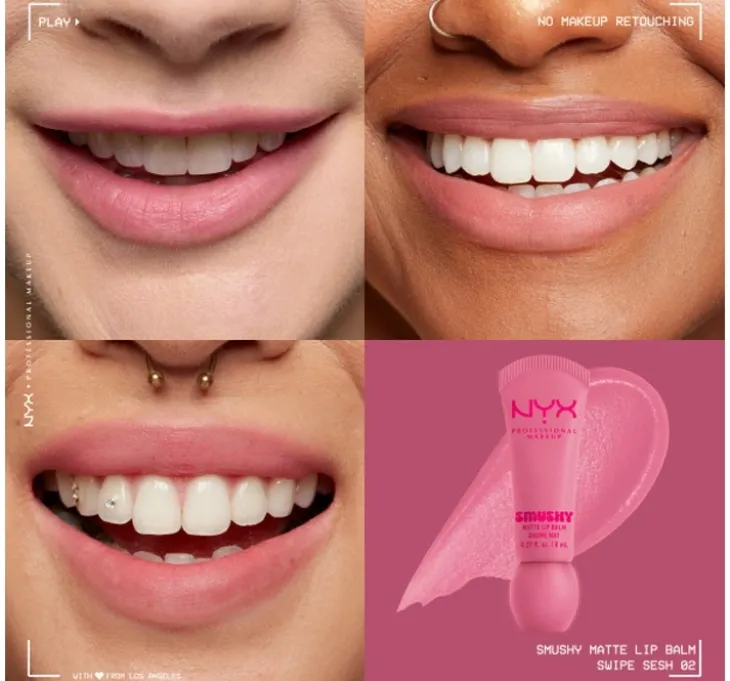 NYX Professional Makeup Smushy balsam do ust o matowym wykończeniu 02 Swipe Sesh 8 ml