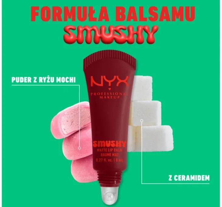NYX Professional Makeup Smushy balsam do ust o matowym wykończeniu 07 Swipe 2 Smooth 8 ml