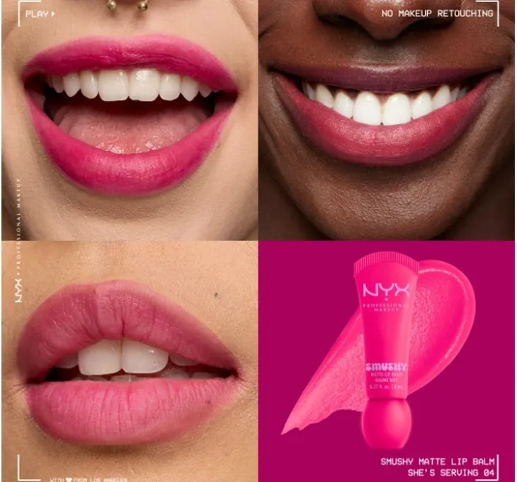 NYX Professional Makeup Smushy balsam do ust o matowym wykończeniu 04 She's Serving 8 ml
