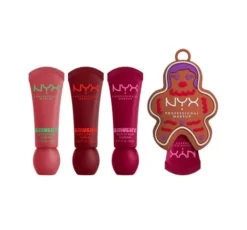 NYX Professional Makeup Smushy Kit zestaw prezentowy z balsamami do ust i zawieszką Smushy Matte Lip Balm Swipe 2 Smooth 8 ml + Smushy Matte Lip Balm Snuggle Szn 8 ml + Smushy Matte Lip Balm Squeeze N' Sizzle 8 ml + breloczek na balsam