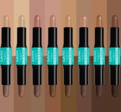 NYX Professional Makeup Wonder Stick dwustronny sztyft do konturowania twarzy 02 Universal Light 2 × 4 g