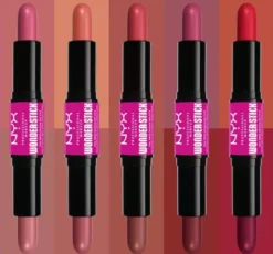 NYX Professional Makeup Wonder Stick dwustronny róż do policzków 02 Honey Orange + Rose 2 × 4 g