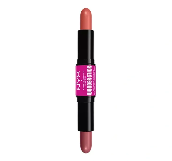 NYX Professional Makeup Wonder Stick dwustronny róż do policzków 02 Honey Orange + Rose 2 × 4 g