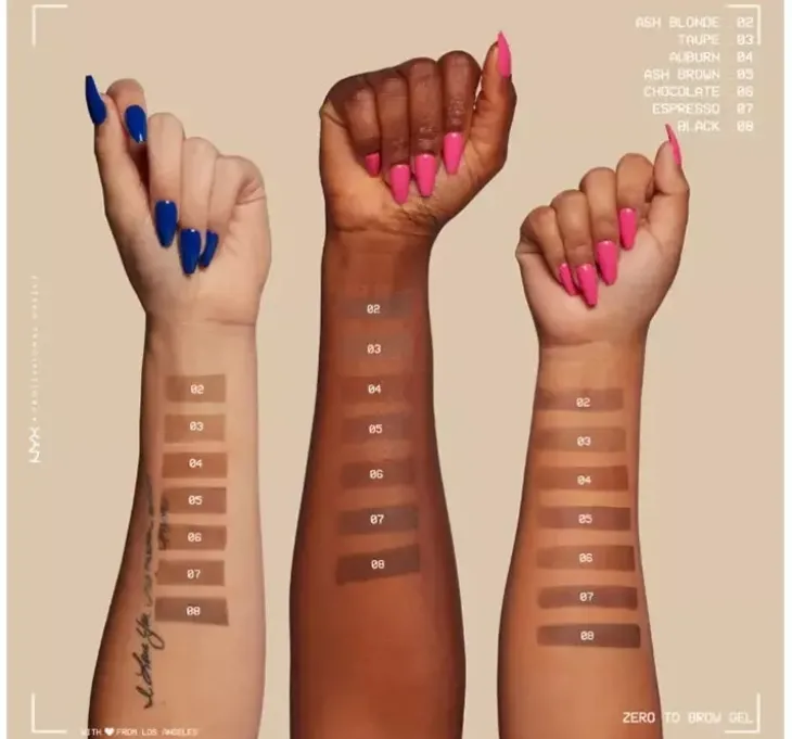 NYX Professional Makeup Zero To Brow długotrwały żel do brwi 07 Espresso 2 ml
