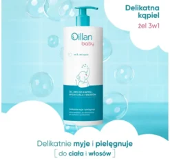 Oillan Baby żel 3w1 do kąpieli, mycia ciała i włosów 750 ml