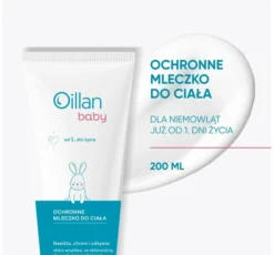 Oillan Baby ochronne mleczko do ciała dla dzieci 200 ml
