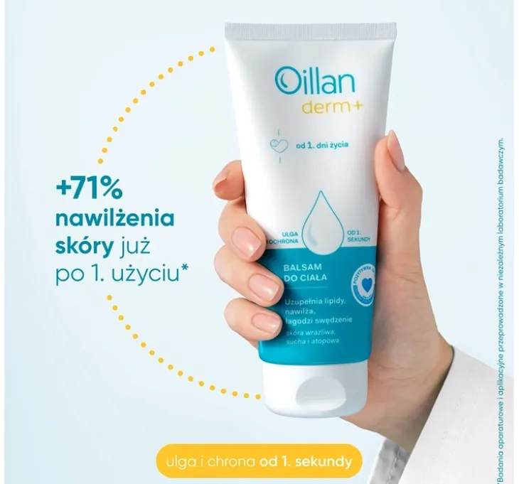 Oillan Derm+ balsam do ciała do skóry suchej i atopowej 200 ml