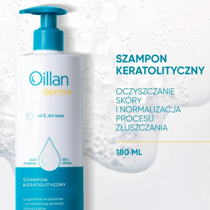 Oillan Derm+ keratolityczny szampon do włosów 180 ml
