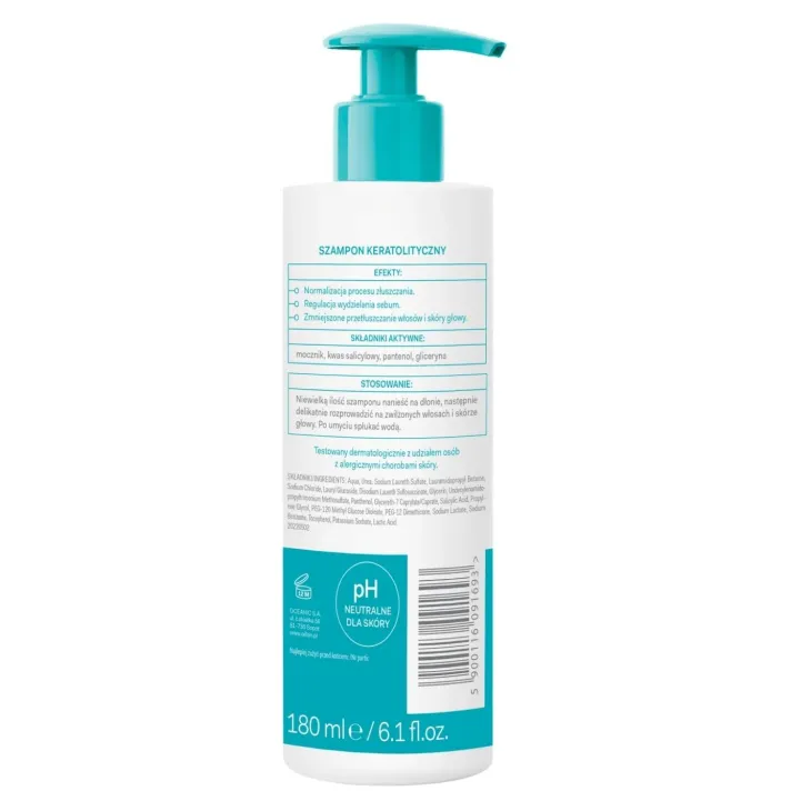 Oillan Derm+ keratolityczny szampon do włosów 180 ml