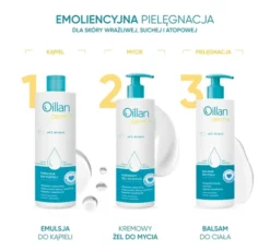 Oillan Derm+ kremowy żel do mycia do skóry suchej i atopowej 400 ml
