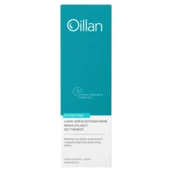 Oillan Hydrating lekki krem intensywnie nawilżający do twarzy dla skóry suchej, wrażliwej i odwodnionej 50 ml