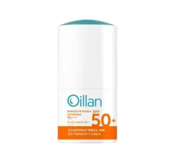 Oillan ochronny roll-on SPF50+ do twarzy i ciała dla skóry wrażliwej 50 ml