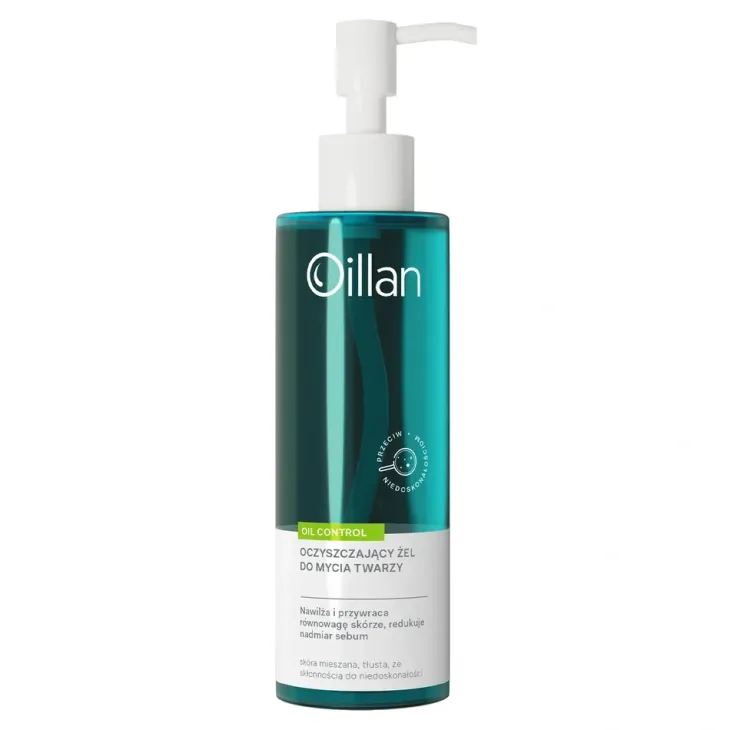 Oillan Oil Control oczyszczający żel do mycia twarzy przeciw niedoskonałościom 200 ml