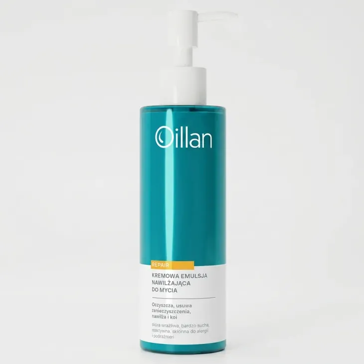 Oillan Repair kremowa emulsja do mycia twarzy dla skóry wrażliwej i bardzo suchej 200 ml