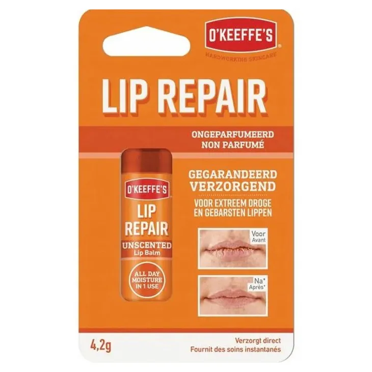 O'Keeffe's Lip Repair bezzapachowy balsam ochronny do ust w sztyfcie 4,2 g