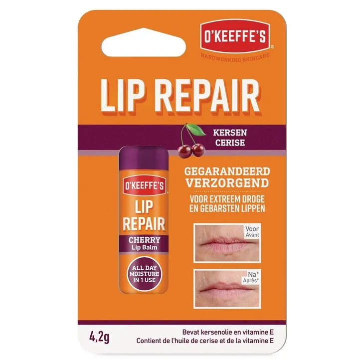 O'Keeffe's Lip Repair ochronny balsam do ust w sztyfcie Cherry 4,2 g