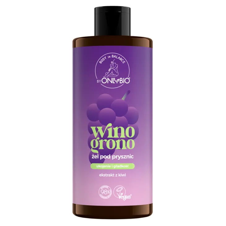 OnlyBio Body in Balance żel pod prysznic ukojenie i gładkość Winogrono 300 ml