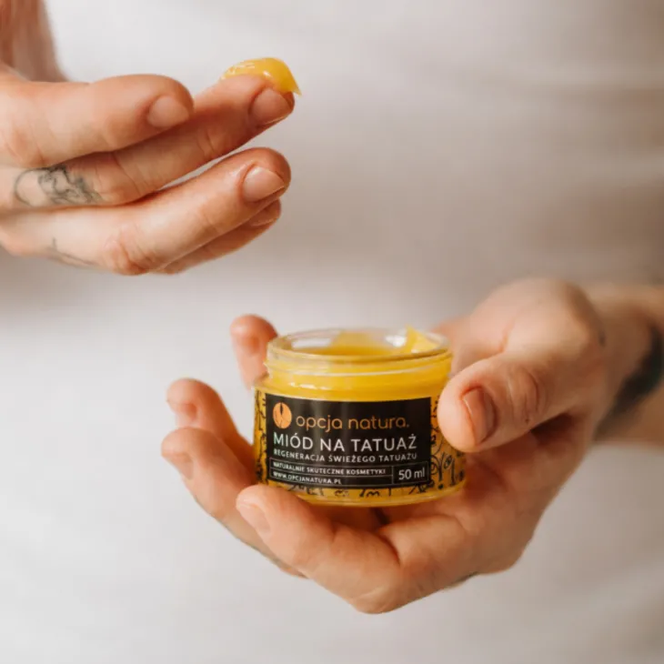 Opcja Natura Miód na tatuaż Regeneracja świeżego tatuażu 50 ml